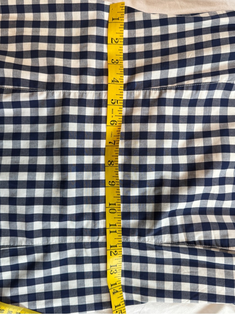 J.Crew Navy Gingham Ruffle Mini Dress - Picture 5 of 5